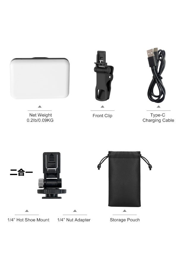 Selfie Light, 60 LED 2200mAh Rechargeable Cell Phone Fill Light 7 Modes, 10-Level Brightness, Portable Clip on Light for Phone/Tablet/Laptop, Zoom Call Vlog Makeup TikTok Video Fill Light - Image 4