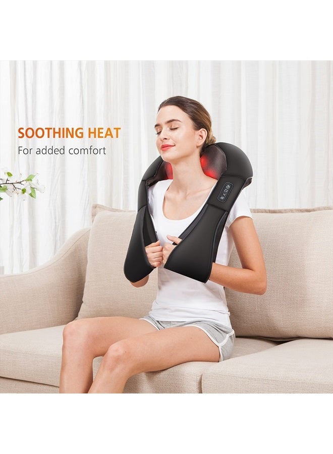 Snailax Shiatsu Neck and Shoulder Massager - Back Massager with Heat, Deep Kneading Electric Massage Pillow for Neck, Back, Shoulder,Foot,Body  - Image 3