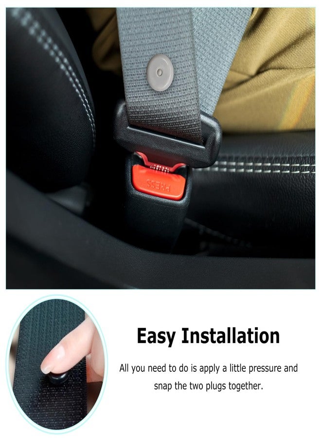YTFRL 10 Sets Seat Belt Button Stop, Plastic Car Safety Belt Stopper Prevent Buckle from Sliding Down, No Welding Required Snap-on Seatbelt Stop Clips for Cars Trucks Motorcycles (Gray) - Image 5