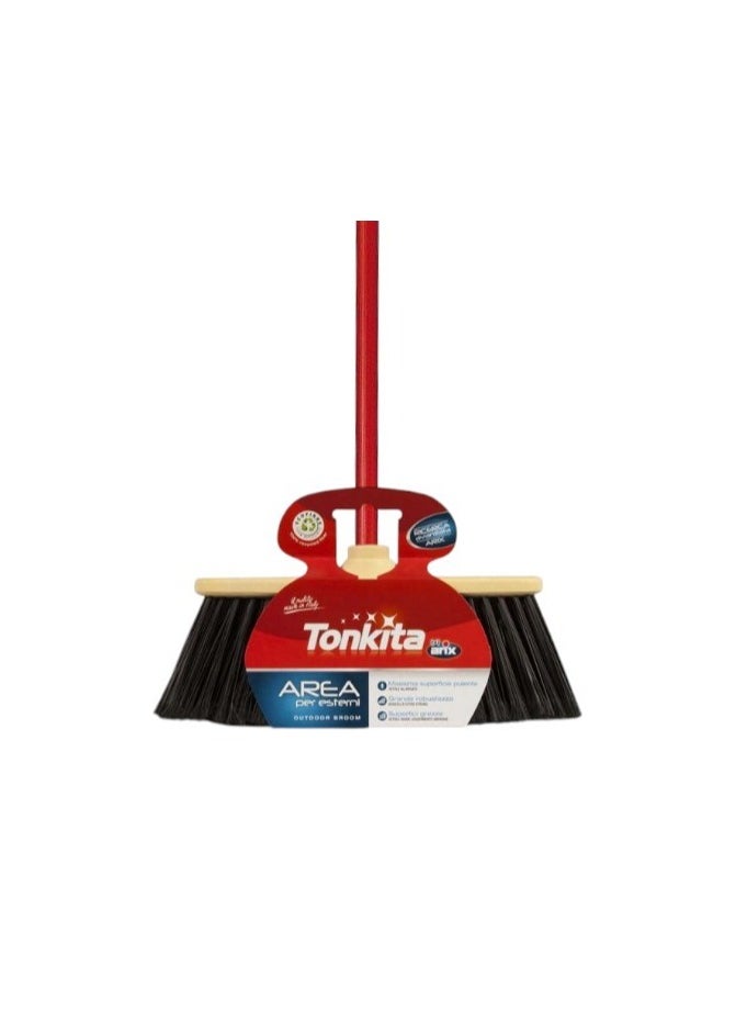 Tonkita - Tonkita Area Outdoor Broom + Stick: Heavy-Duty Cleaning with Environmental Sustainability - Image 1
