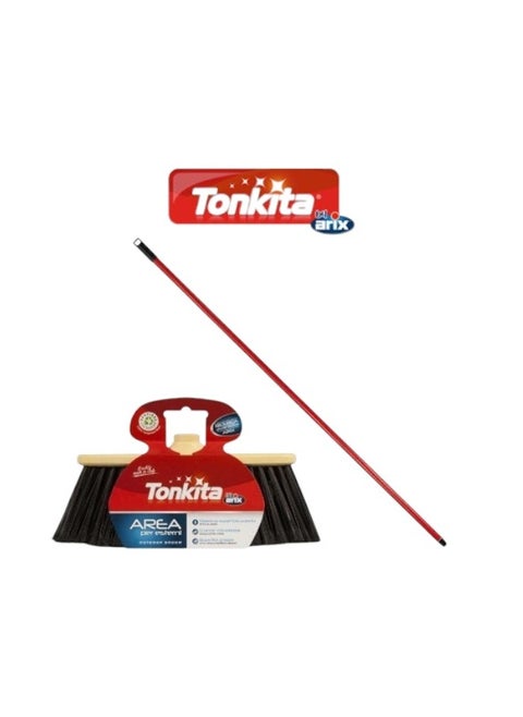 Tonkita Area Outdoor Broom + Stick: Heavy-Duty Cleaning with Environmental Sustainability