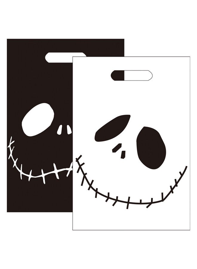 CupaPlay 50Ct Halloween Nightmare Before Christmas Party Supplies Goodie Favor Plastic Bags - Halloween Trick Or Tread Skeleton Demon Birthday Party Favors Decorations Halloween Goodie Gift Bag - Image 4