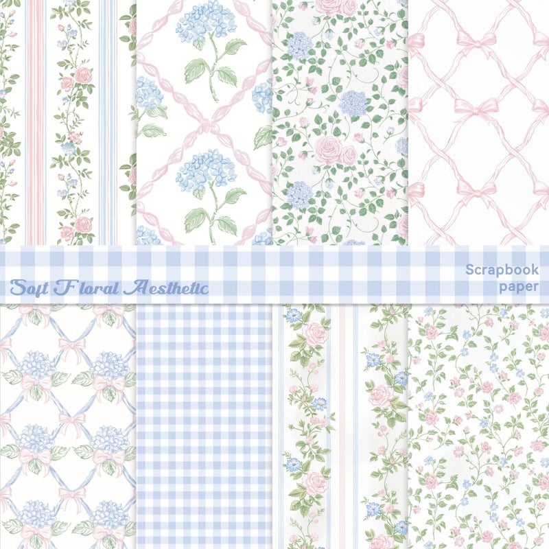 Bomichi 16 Sheets Scrapbook Paper, Vintage Decorative Scrapbook Supplies for Junk Journal Card Making Picture Art Collage DIY 6x6 inches - Image 1