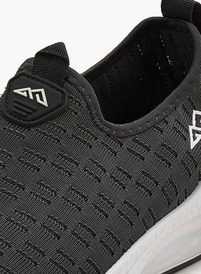 Oaklan by Shoexpress GREY Textured Slip-On Sports Shoes With Pull Tab for Men | Best Price UAE