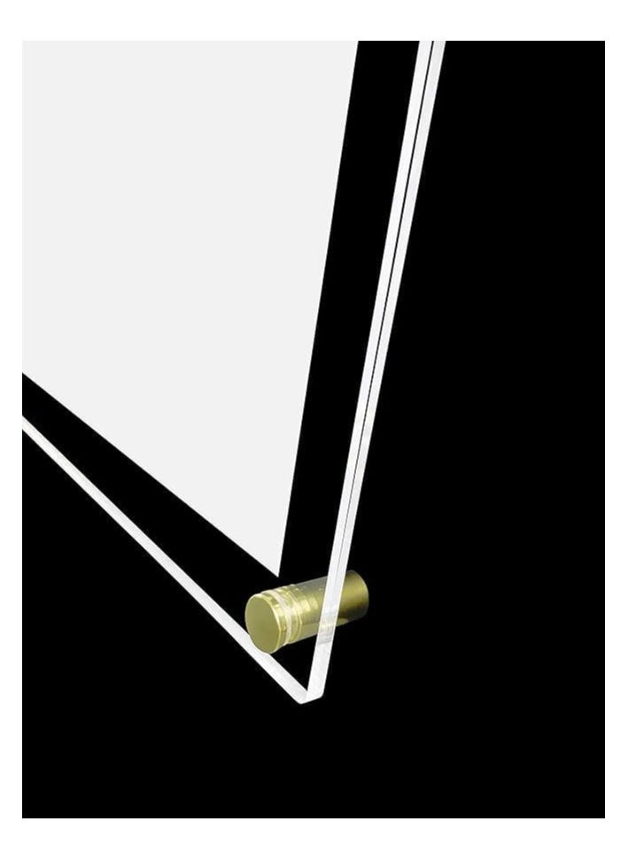 Creative Planet Creative Planet Acrylic A3 Frame, Wall Mounted Elegant Double Acrylic Frameless Design, Fits A3 size Rulers Photos, Certificates, Degrees, Documents, Signs. Fits 30cm. x 42 cm.  - Image 5