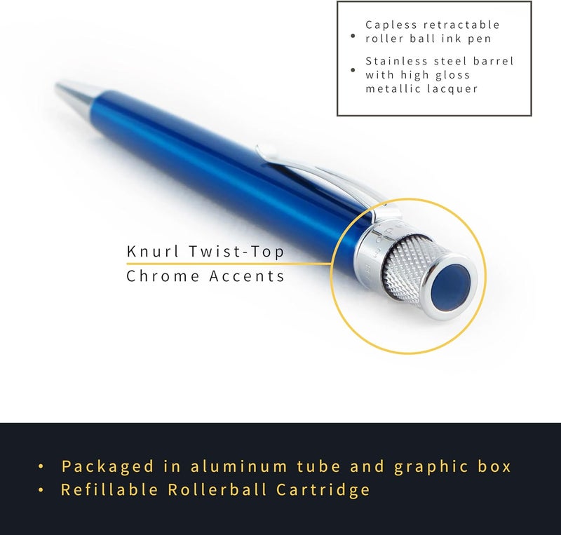 Retro 51 Retro 1951 Tornado Classic Lacquer Rollerball Pen - Peacock - Image 3