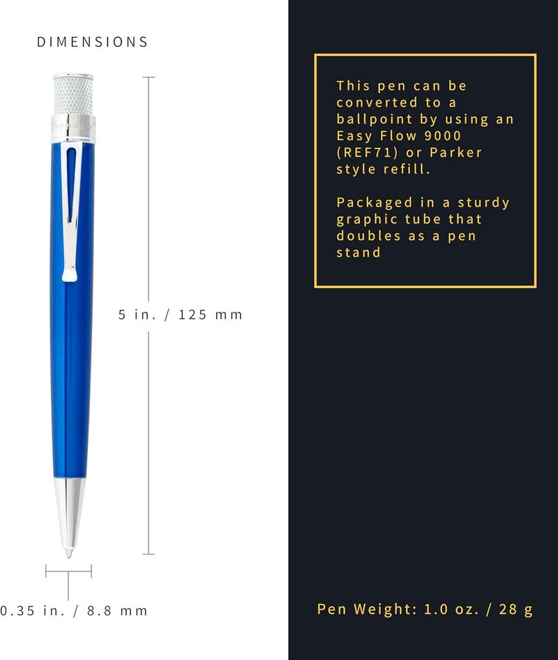 Retro 51 Retro 1951 Tornado Classic Lacquer Rollerball Pen - Peacock - Image 2