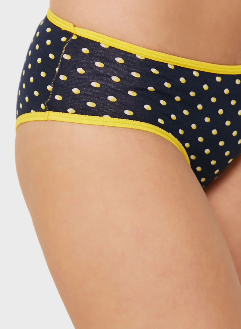 Clovia High Waist Contrast Detail Brief