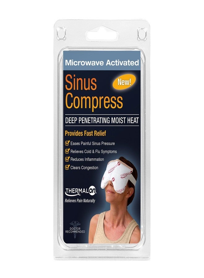 Thermalon Microwave Activated Moist Heat-Cold Sinus Mask for Sinus Pressure, Headaches, TMJ, 5.5 " X 8" - Image 1