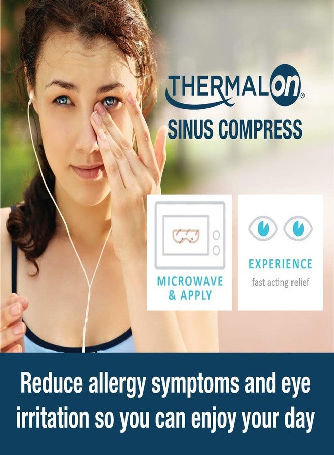 Thermalon Microwave Activated Moist Heat-Cold Sinus Mask for Sinus Pressure, Headaches, TMJ, 5.5 " X 8" - Image 4