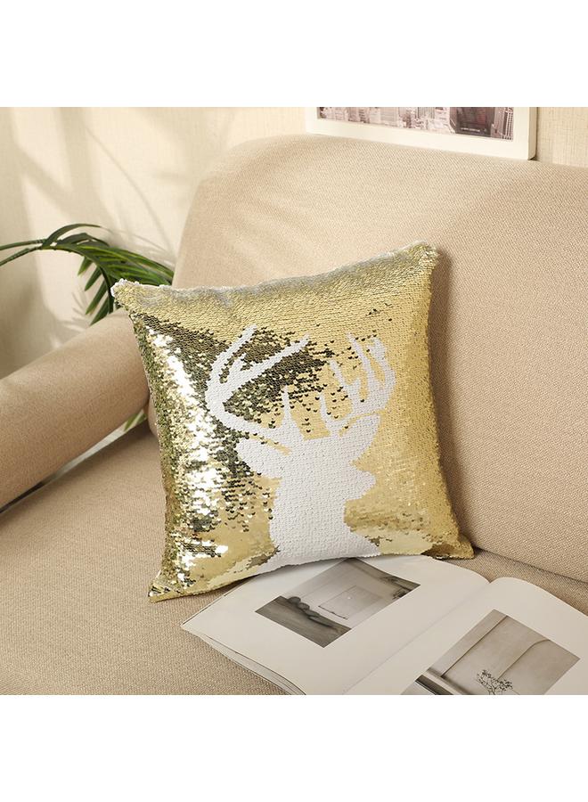 Bluejw American Country Christmas Sequin Pillow Case Single-sided European And American Car Sofa Pillow Case Creative Pillow Case - Image 4