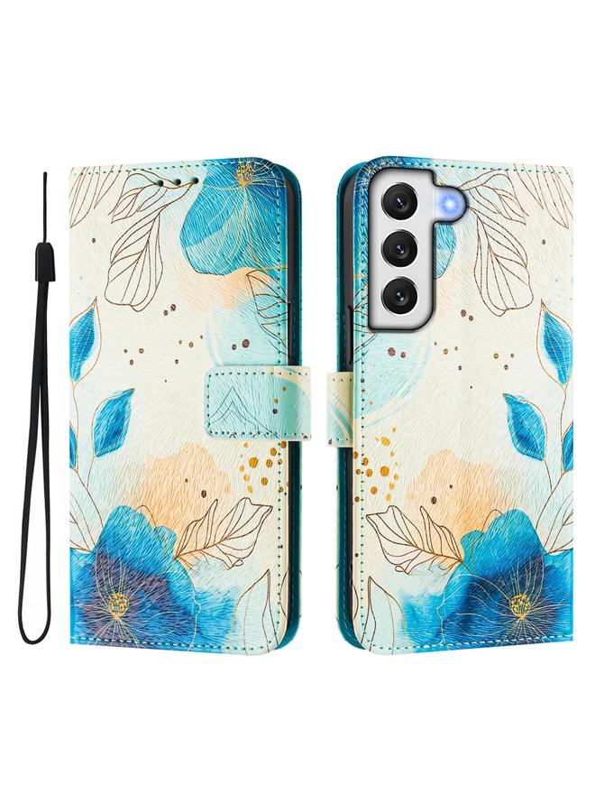 اس-توب جراب لهاتف Samsung Galaxy S22 5G، جراب جلدي بنمط رسم ملون فني - Image 2