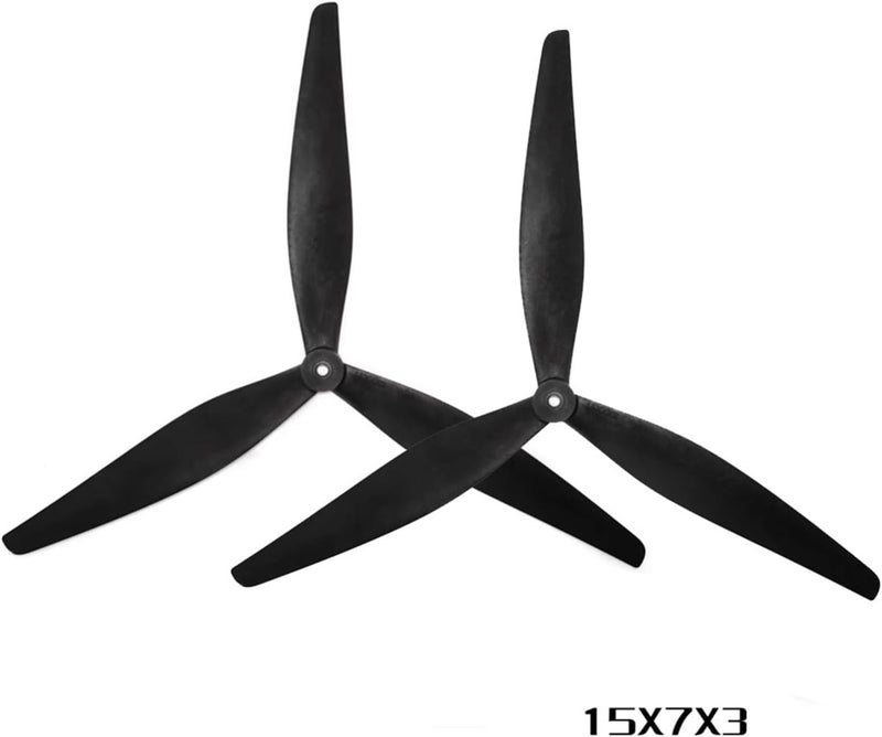 Propeller 2Pairs, Compatible With HQProp, 15X7X3 1570 CW CCW Black-Glass Fiber Reinforced Nylon For 15 Inch RC Drone Model(2pair 15X10) - Image 2