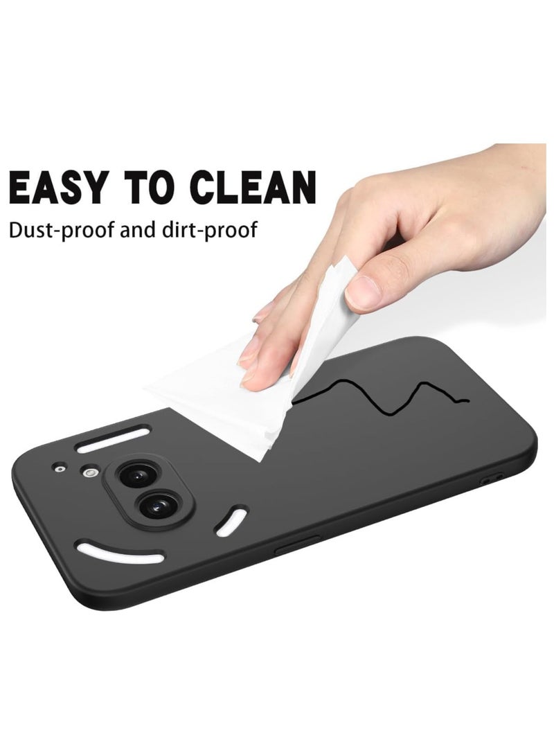 TIGER Silky Touch Liquid Silicone Case for Nothing Phone 2a / 2a Plus (6.7 Inch) – Shockproof, Anti-Scratch Protective Cover – Soft, Slim, and Grip-Friendly – Full Body Protection for Nothing Phone 2a / 2a Plus  	Black - Image 5