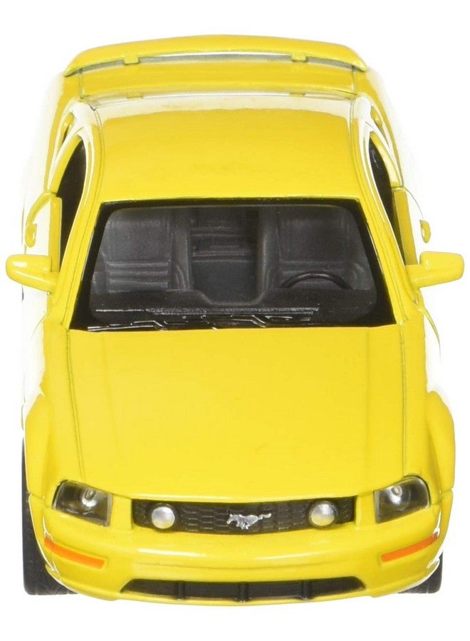 KiNSMART 2006 Ford Mustang GT Edition Yellow 1:38 Scale 5" Die Cast Metal Model Toy Car - Image 3
