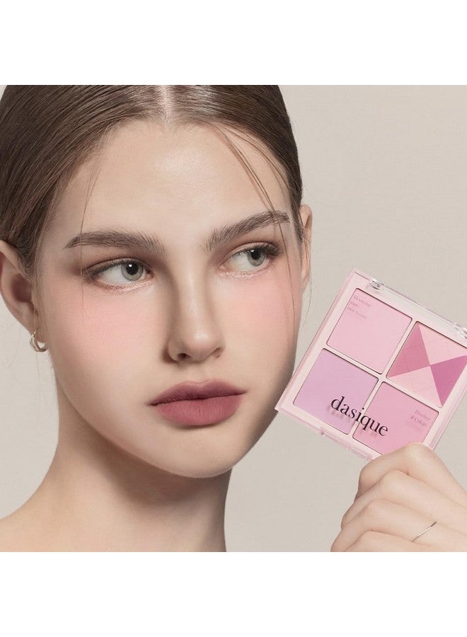 داسيك بودرة خدود داسيك بليندينغ مود رقم 06 بلون التوت | 4 ألوان قابلة للمزج في بودرة ناعمة خفيفة الوزن | نباتي | أحمر خدود وردي - Image 3