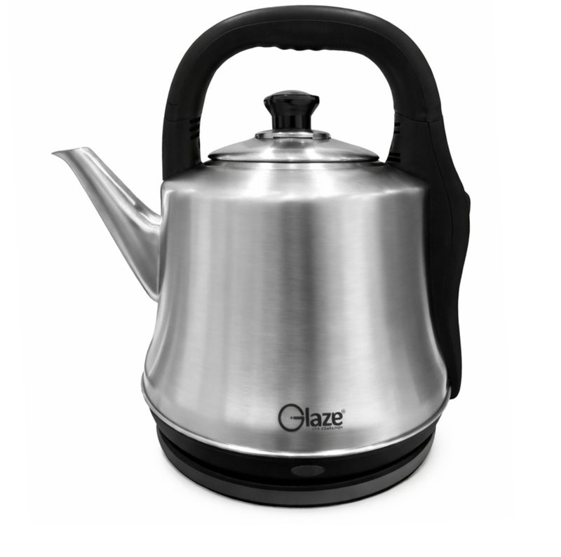 جليز غلاية ماء كهربائية 4.2 لتر من الفولاذ المقاوم للصدأ – قدرة 1800 واط لغليان سريع، مع خاصية الإيقاف التلقائي وسعة كبيرة، غلاية برقبة إوزة مع مقبض بارد الملمس – ضمان لمدة سنتين. - Image 1