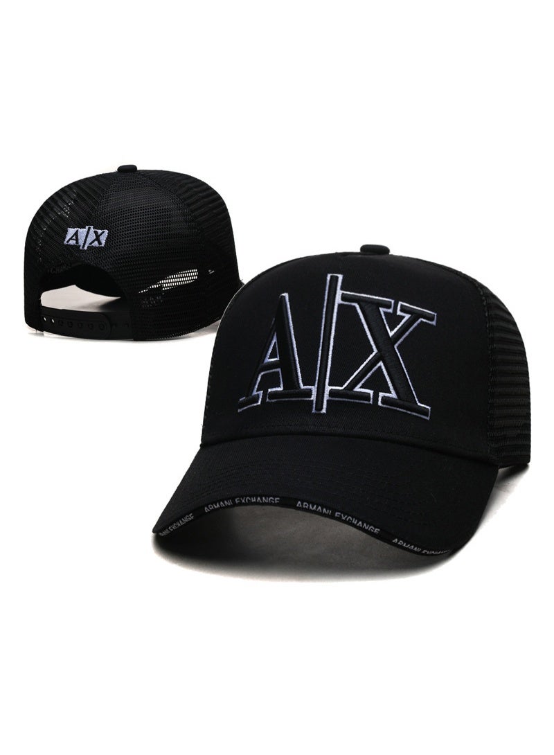 A|X  Black Baseball Cap - Mesh Breathable Style Fashion Sunshade Mesh Cap