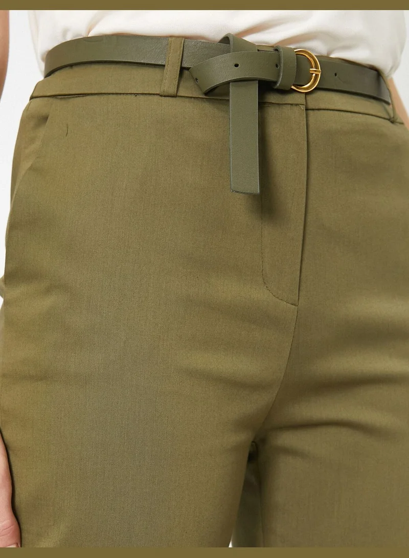 KOTON Belt Detailed Trousers