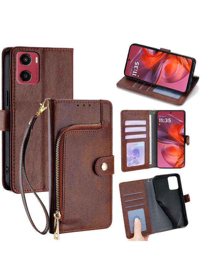 S-TOP Case For Motorola Moto G05 Zipper Bag Leather Phone Case - Image 1