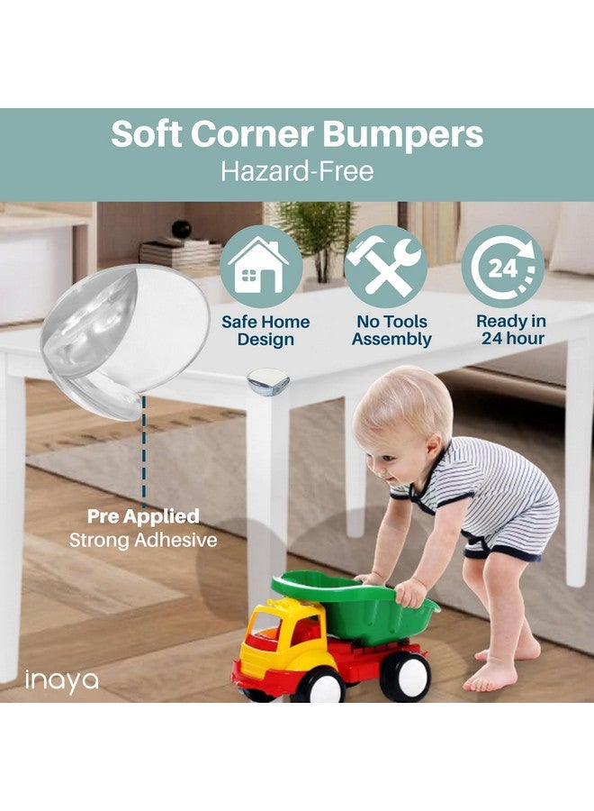 Inaya Complete Baby Proofing Kit - Child Safety Hidden Locks for Cabinets & Drawers, Adjustable Safety Latches, Corner Guards and Outlet Covers - Baby Proof Pack to Keep Your Child Safe at Home - Image 5