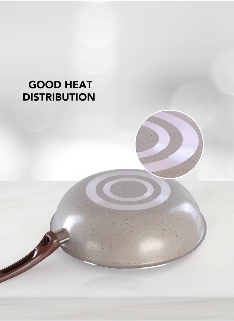 Wok Pan Aluminum Stir Fry Pan Non-Stick Surface PFOA Free brown * beige 30 cm - pzsku/ZB02EC943FC505CF02583Z/45/_/1712131503/0ff5f83f-2211-425e-b383-df7f63685732