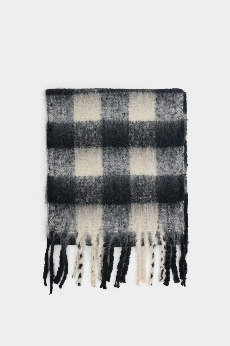 ديفاكتو Boy Plaid Neck Scarf
