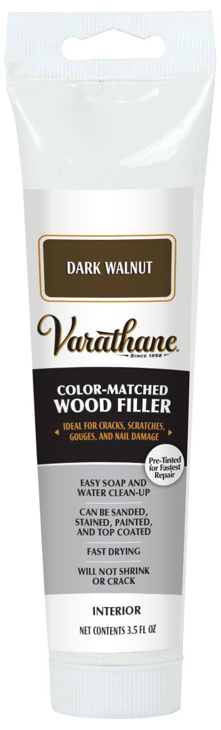 Varathane 215214 Sandable Wood Filler 35 oz Dark Walnut