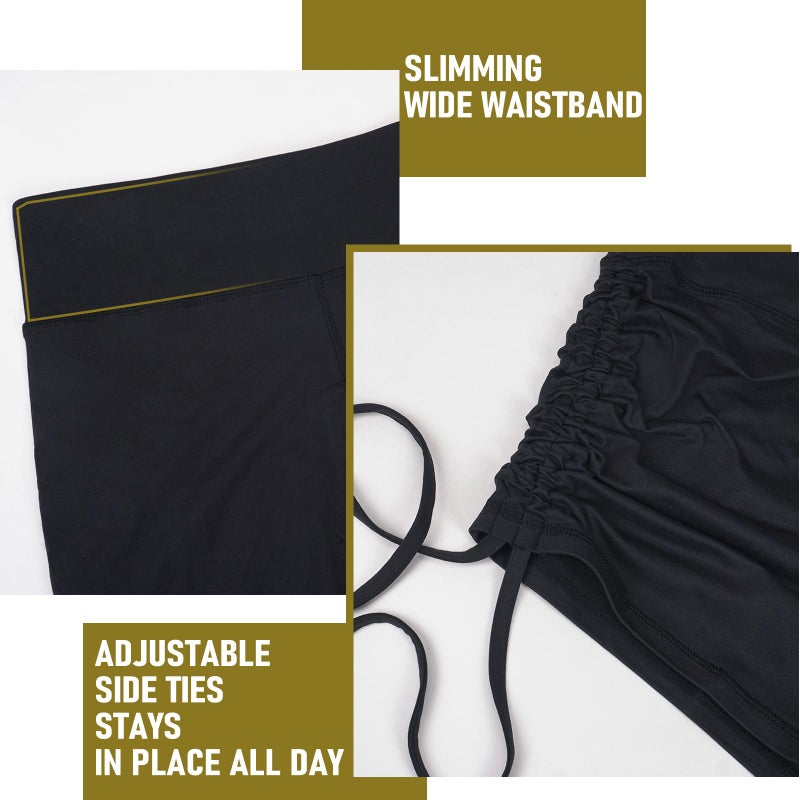 Hi Clasmix 5" Women's High Waist Biker Shorts - Running, Gym, Yoga, Cycling, Dance, Workout Athletic Shorts, Women's Sports & Recreation Shorts Black - Image 4