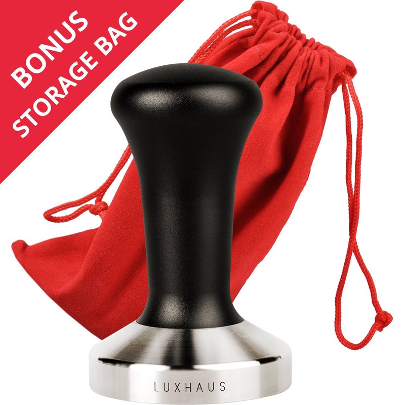LuxHaus 53mm Espresso Tamper - Premium Barista Coffee Tamper with 100% Flat Stainless Steel Base - Image 3