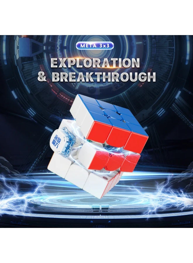 YJ MGC Meta3 Wing Magnetic 3x3 Speed Cube – Advanced Magnetic Competition Cube with Fast Turning and Precise Control - Image 3