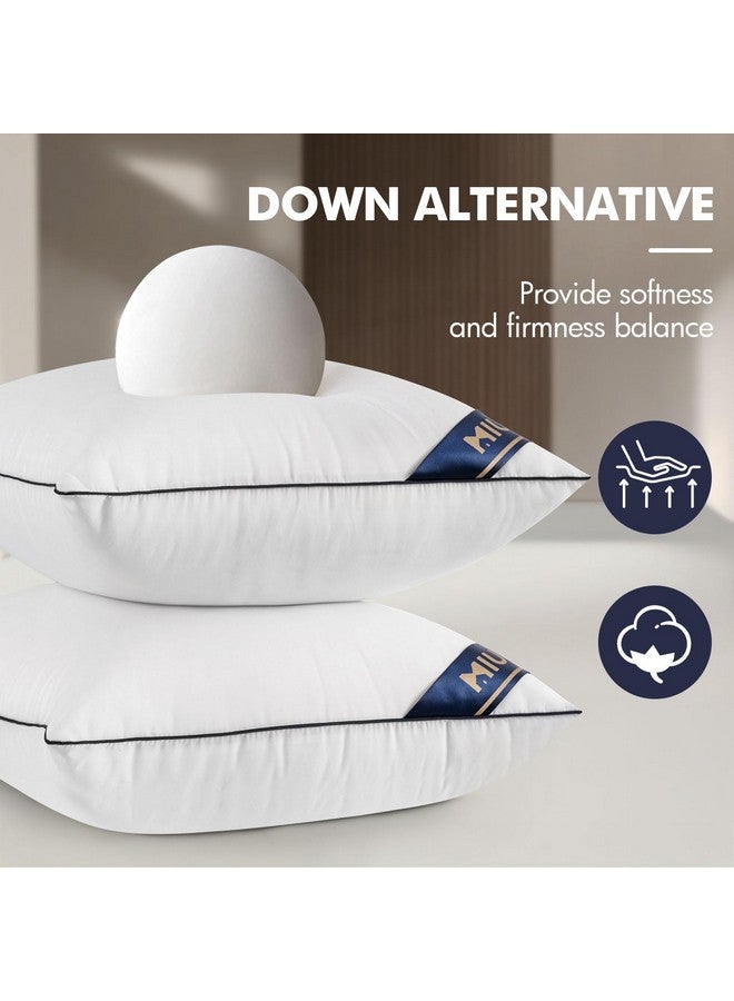 MIULEE 26x26 Euro Pillow Inserts Set of 2 Throw Pillows 26 Inch Premium Down Alternative Pillow Inserts Decorative Pillow Stuffer for Sofa, Couch (26x26 inch, Set of 2) - Image 3