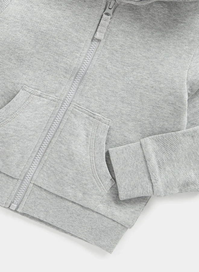 مذركير Grey Zip-Up Hoody
