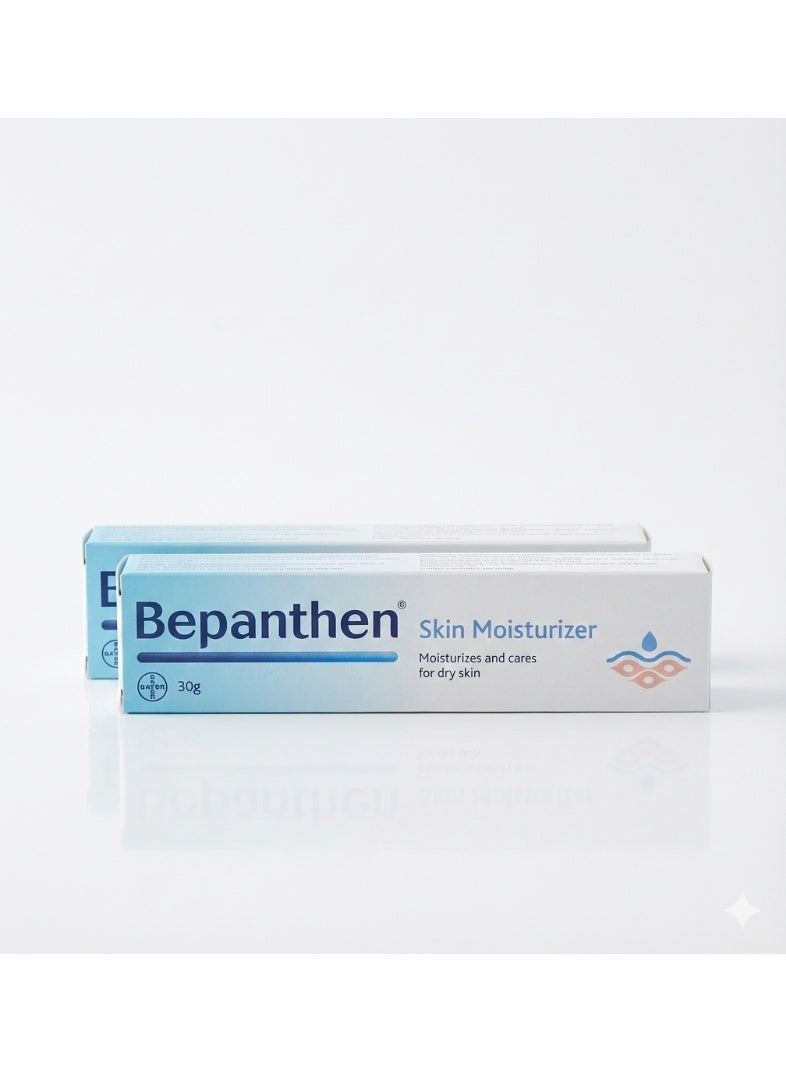 Bepanthen 2 x Skin Moisturizer Cream, Hydrating for Dry and Damaged Skin with Niacinamide and Provitamin B5, 30g - Image 1