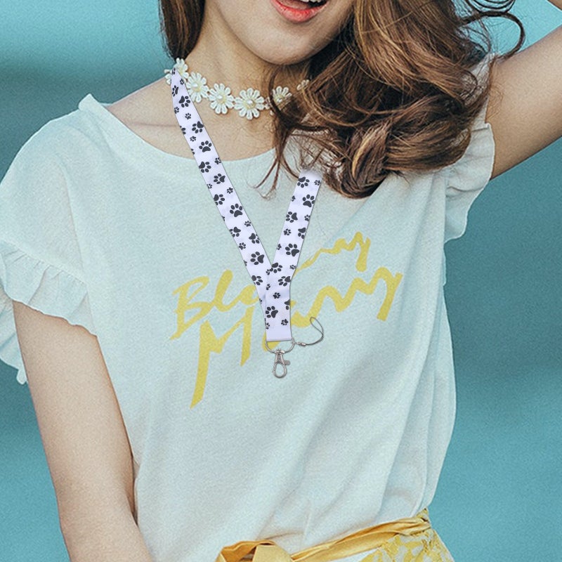 2pcs Cartoon Pattern Phone Neck Strap Hanging Phone Neck Lanyard Certificate Camera Strap - Image 3