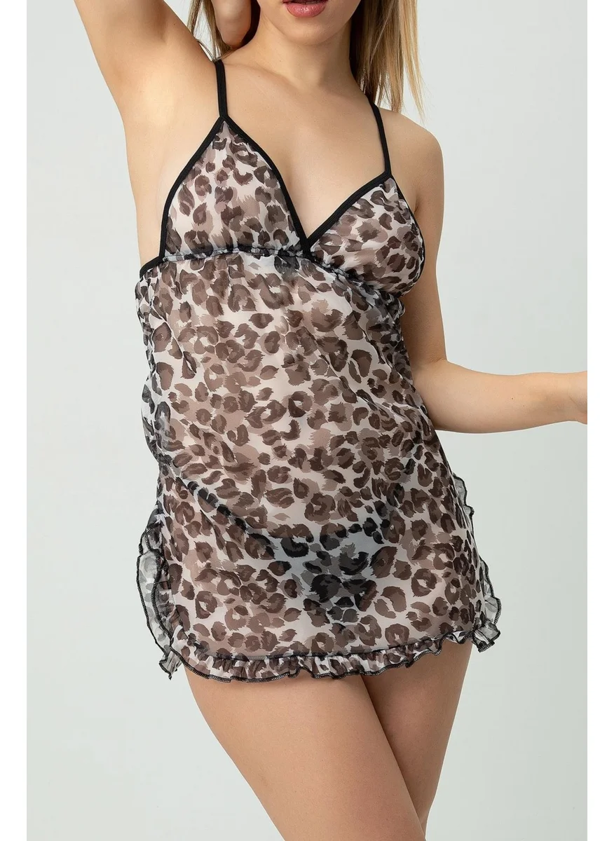 Miorre Phevos Patterned Strappy Nightgown