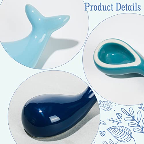 RAYNAG 4 Pack Dolphin-shaped Chopstick Rest, Ceramic Cute Chopstick Holders for Fork Spoon Kitchen Dinning Table Decoration - Image 5