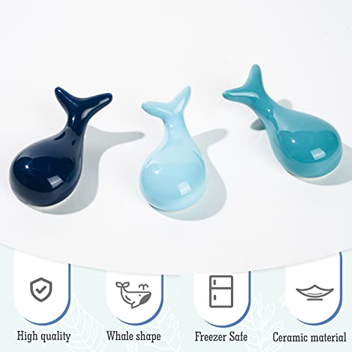RAYNAG 4 Pack Dolphin-shaped Chopstick Rest, Ceramic Cute Chopstick Holders for Fork Spoon Kitchen Dinning Table Decoration - Image 4