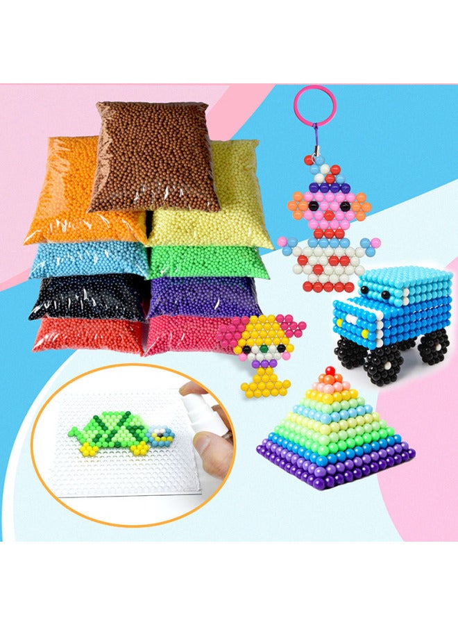 ألعاب تعليمية للأطفال، خرز رذاذ الماء، فاصوليا مائية، مادة يدوية الصنع، حزمة مكملات فاصوليا الماء - اللون: حقيبة أحادية اللون، رقم لون ملاحظة مصورة، حقيبة خلط ألوان عشوائية - Image 4