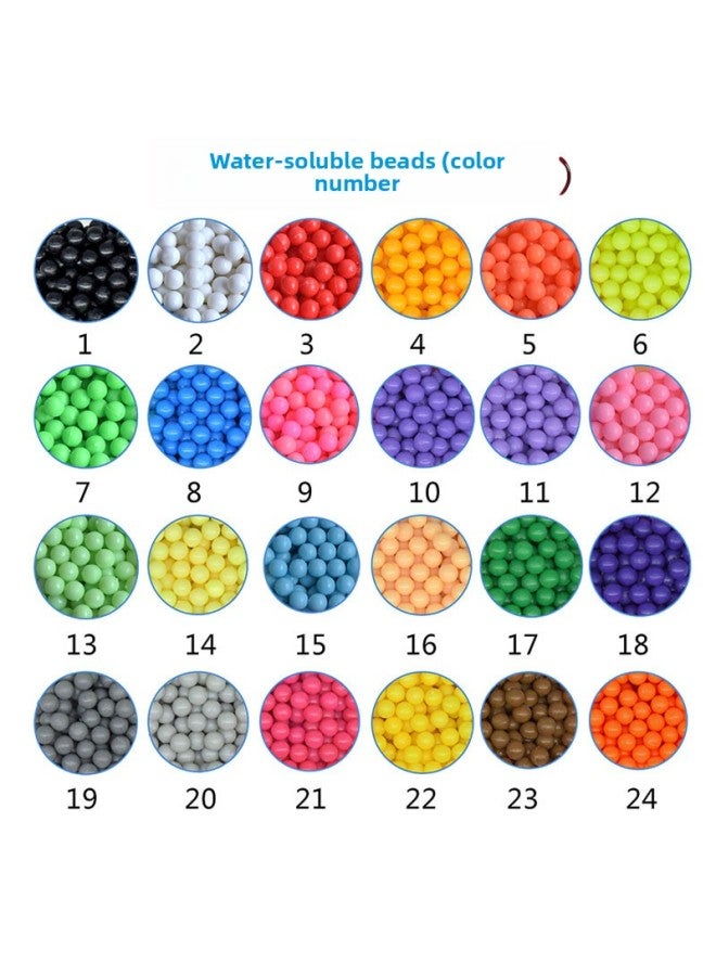ألعاب تعليمية للأطفال، خرز رذاذ الماء، فاصوليا مائية، مادة يدوية الصنع، حزمة مكملات فاصوليا الماء - اللون: حقيبة أحادية اللون، رقم لون ملاحظة مصورة، حقيبة خلط ألوان عشوائية - Image 3