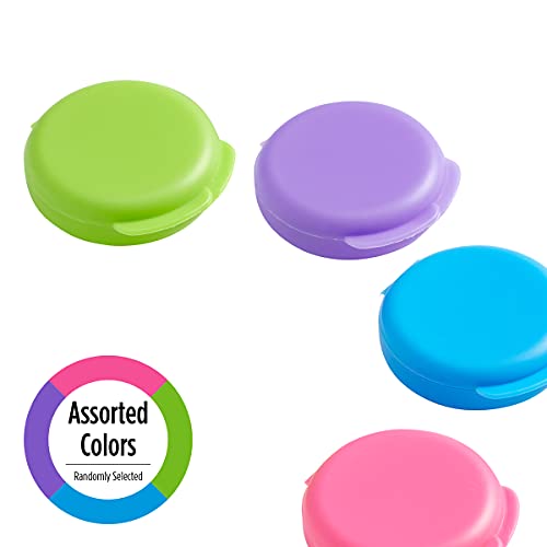 EZY DOSE Daily Round, Compact, Small, Disrcrete, Portable On-The-Go Pocket Pharmacy, Pill Box, Organizer and Vitamin Containers, Snap Shut Lids, Travel Friendly, Colors May Vary, 2 Pack, BPA Free - Image 5