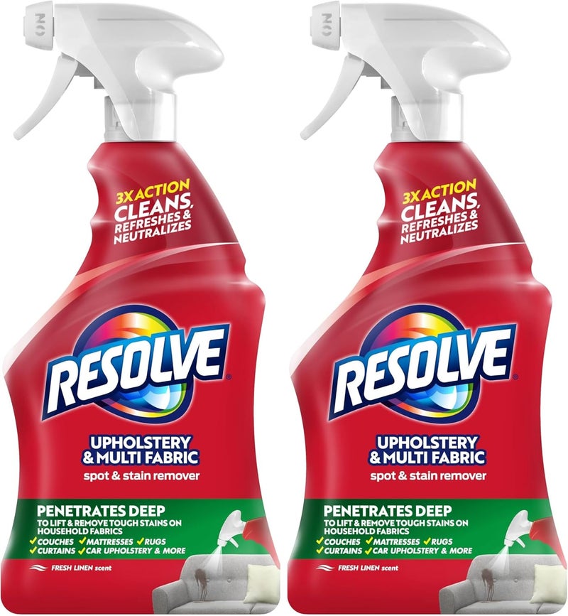 Resolve 22 أونصة سائلة منظف متعدد الأقمشة ومزيل بقع الأثاث (عبوة من 2) - Image 1