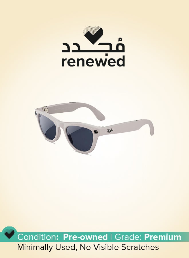 Ray-Ban Renewed - Meta Skyler Gen 1 Smart Glasses Shiny Chalky Grey - Image 1