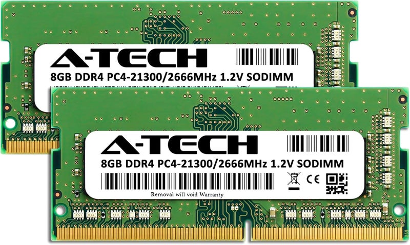 ATECH 16GB (2x8GB) DDR4 2666MHz PC4-21300 (PC4-2666V) CL19 SODIMM 1.2V 260-Pin Non-ECC SO-DIMM Laptop Notebook RAM Memory Modules - Image 2
