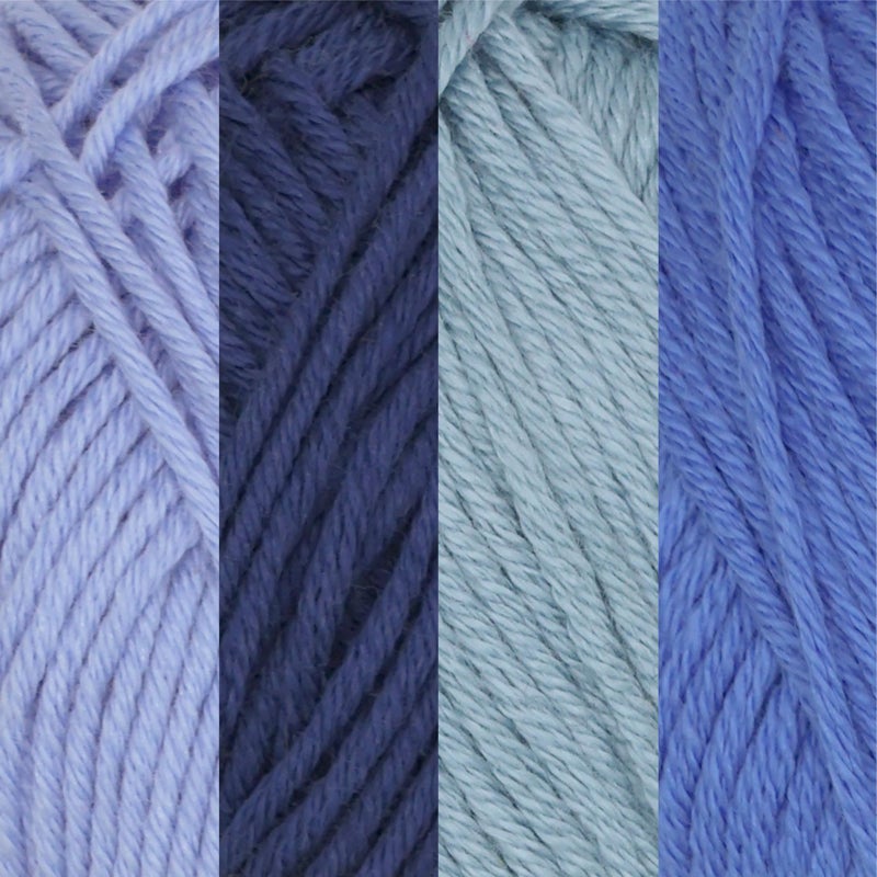 BambooMN JubileeYarn Bamboo Cotton Sport Yarn - 50g/Skein - Shades of Neutral Tones - 4 Skeins - Image 2