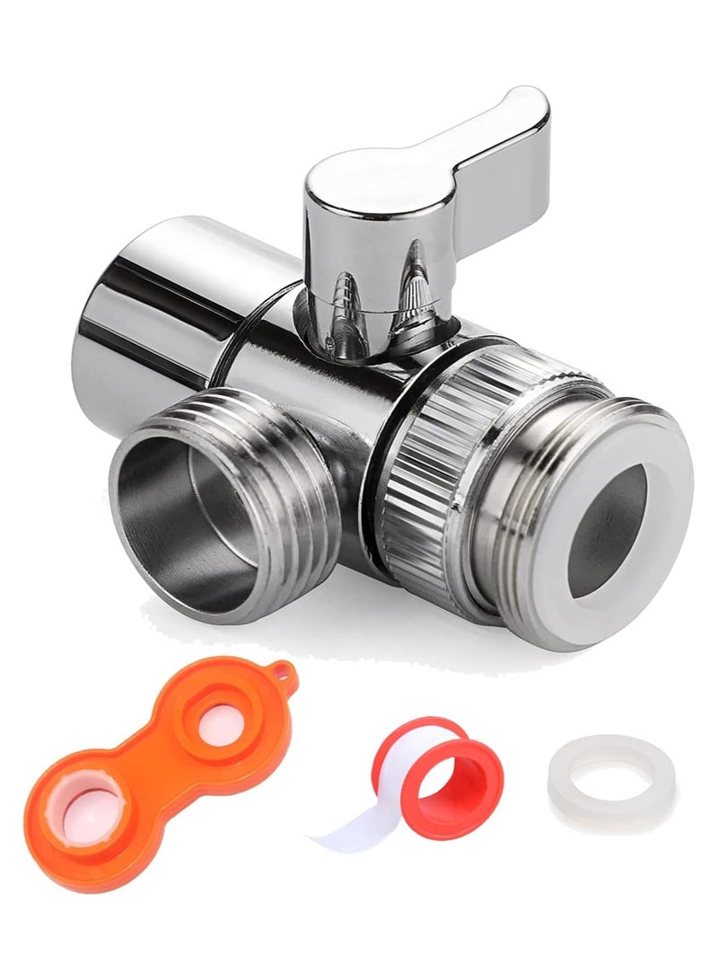 PROMASS T-shaped faucet adapter, suitable for handheld showerheads, kitchen Sink faucets, washbasin faucets, shower attachment for bath taps  - Image 1
