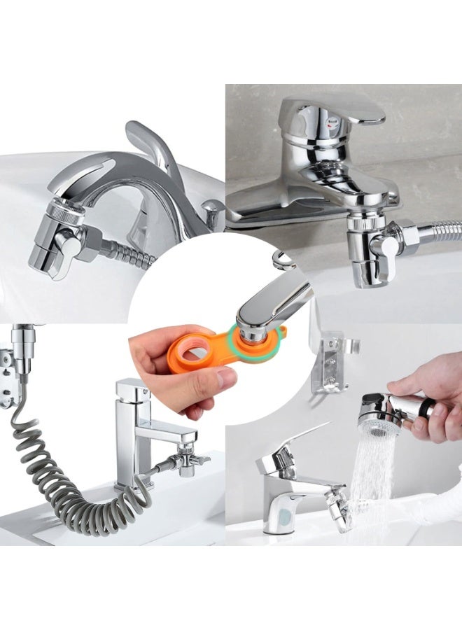 PROMASS T-shaped faucet adapter, suitable for handheld showerheads, kitchen Sink faucets, washbasin faucets, shower attachment for bath taps  - Image 3