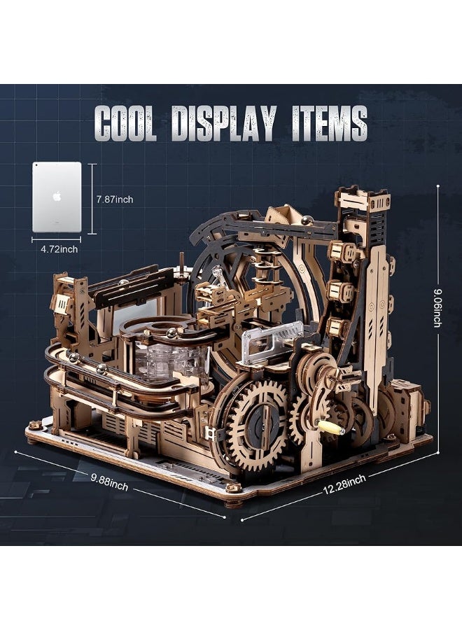 RoWood 3D Puzzles for AdultsMarble Spaceport LGC01 Model KitsMarble Run Wooden Puzzles for AdultsWooden Model KitsCreative Gifts for AdultsTeens - Image 4
