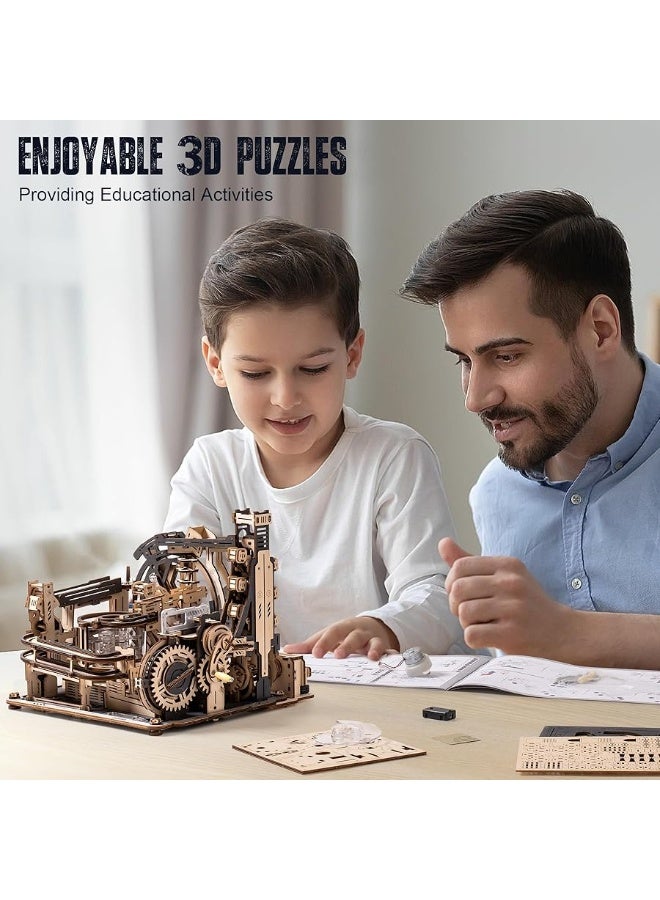 RoWood 3D Puzzles for AdultsMarble Spaceport LGC01 Model KitsMarble Run Wooden Puzzles for AdultsWooden Model KitsCreative Gifts for AdultsTeens - Image 3