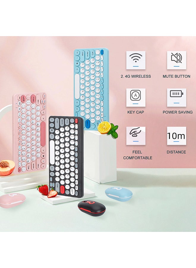 Generic - Wireless Keyboard and Mouse Combo  2.4G  Ergonomic  Compact  Silent  for Computer and Laptop - Image 1